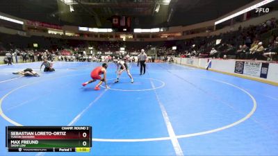 120 lbs Champ. Round 2 - Max Freund, Show Low vs Sebastian Loreto-Ortiz, Tuscon Badgers