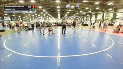 120 lbs Rr Rnd 3 - Titus Colangelo, All American Wrestling Club - HSB vs Gabe Oberheim, Buffalo Valley Black - HSB