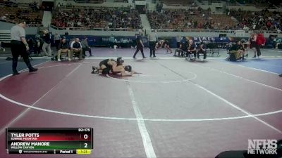 D2-175 lbs Semifinal - Andrew Manore, Willow Canyon vs Tyler Potts, Sunrise Mountain