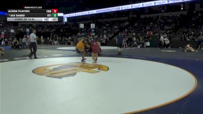 235 lbs Consi Of 16 #1 - Alissa Placido, Fremont (LA) vs Jax Saeed, Pittsburg Senior (NC)