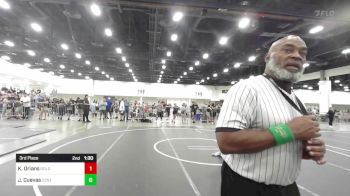 130 lbs 3rd Place - Kaeden Orians, Gold Rush Wrestling vs Jacob Cuevas, Central Coast Most Wanted