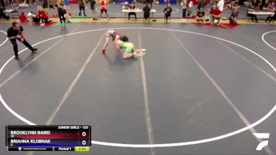 125 lbs Cons. Round 2 - Brooklynn Baird, SD vs Briahna Klobnak, IL