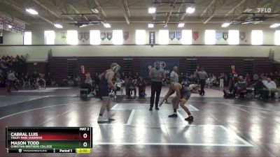 150 lbs Round 1 - Mason Todd, Christian Brothers College vs Cabral Luis, Tinley Park (Andrew)