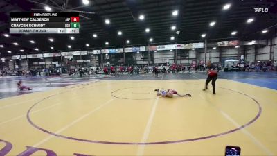 55 lbs Champ. Round 1 - Chaycen Schmidt, Scottsbluff vs Matthew Calderon, Aberdeen