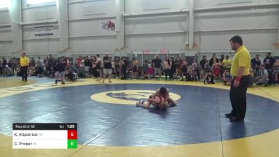 75-J lbs Round Of 32 - Kalix Kilpatrick, TN vs Cole Proper, PA