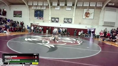 106 lbs Cons. Semi - Teague Duncan, Buffalo vs Amon Napier, Torrington