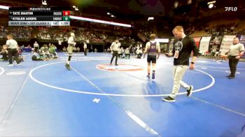 157 Class 3 lbs Cons. Round 2 - Tate Martin, Pacific vs Kyeler Aders, Farmington