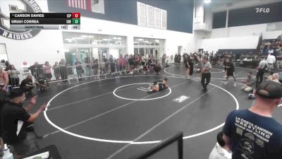 120 lbs Semifinal - Carson Davies, Esperanza vs Uriah Correa, Credo