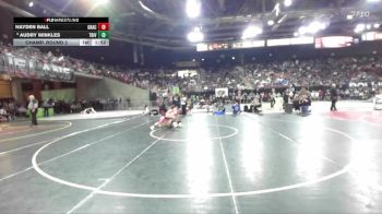 115 lbs Champ. Round 2 - Audry Winkles, Tri-Valley vs Hayden Ball, Grace