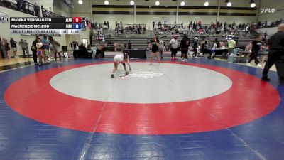 75-83.4 lbs Rr Rnd 3 - Mahika Vishwanath, Alpha Wrestling Club vs Mackenzie McLeod, Bison Takedown Wrestling Club