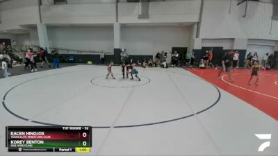 52 lbs Semifinal - Korey Benton, Rise Wrestling vs Kacen Hinojos, Texas Elite Wrestling Club