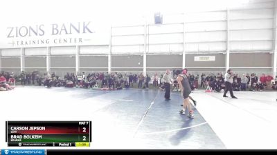 126 lbs Cons. Round 3 - Carson Jepson, Lehi vs Brad Bolkeim, Kearns