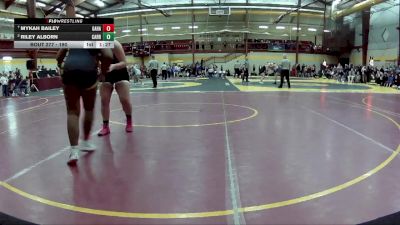 190 lbs Quarterfinal - Mykah Bailey, Gahanna Lincoln vs Riley Alborn, Carrollton Exempted Village HS