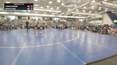 126 lbs Cons. Rd Of 16 - Jaxon Hansen, Team Idaho vs Jason D Long, Adams City Wrestling