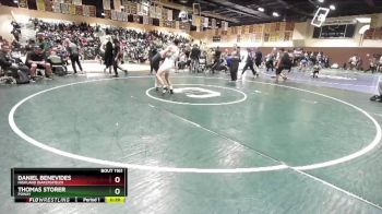 132 lbs Cons. Round 7 - Thomas Storer, Poway vs Daniel Benevides, Highland (Bakersfield)