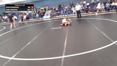 141 lbs Cons. Round 2 - Ross Bratetic, Iowa Western Community College vs Evan Rodriguez, Cowley College