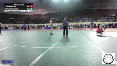 150 lbs Consi Of 32 #2 - Tynan Justice, Victory Christian JH vs Raylen Williams, Fairland Owls