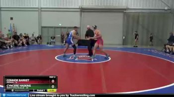 195 lbs Placement Matches (8 Team) - Connor Barket, Indiana vs Cyncere Haskins, North Dakota Blue