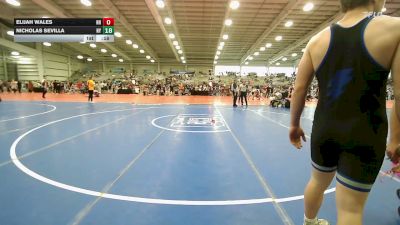 182 lbs Round Of 32 - Elijah Wales, NH vs Nicholas Sevilla, NY
