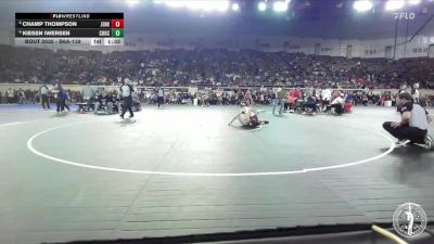 B6A-138 lbs Champ. Round 1 - Champ Thompson, Jenks vs Kiesen Iwersen, Choctaw