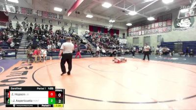 157 lbs Semifinal - Jose Aspericueta, Montgomery vs Zandon Hopson, Liberty