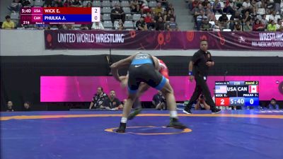 79 kg Round 2 - Evan Wick, USA vs Jasmit Phulka, CAN
