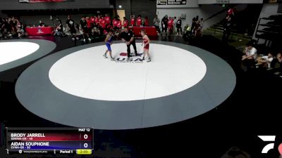 87 lbs Round 5 (10 Team) - Brody Jarrell, SDIKWA-GR vs Aidan Souphone, CVWA-GR