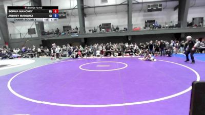 16U Girls FS - 105 lbs Champ. Round 1 - Sophia Mahoney, WA vs Audrey Marquez, CA