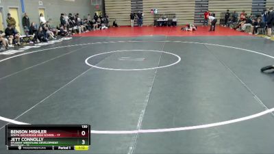 130 lbs Round 7: 3:00pm Sat. - Benson Mishler, South Anchorage High School vs Jett Connolly, Student Wrestling Development Program