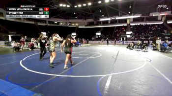 Girls 190 lbs Cons. Round 5 - Sydney Poe, Enumclaw (Girls) vs Avery Vega Padilla, Camas (Girls)