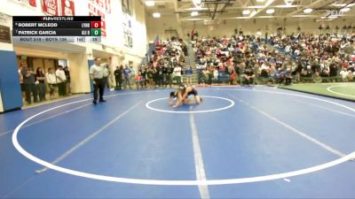 Boys 106 lbs Cons. Round 3 - Patrick Garcia, Alisal Boys vs Robert McLeod, Lynbrook Boys