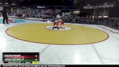 105 lbs Quarterfinal - Adrian Martinez Jr, Sua Sponte Wrestling Club vs Kanyon Mahugh, Basement Boys Wrestling Club