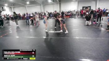 75 lbs Round 1 - Malaya Holcombe, Carolina Reapers vs Battle Goff, Shandon Sharks Wrestling Club