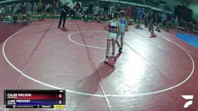 86 lbs 2nd Place Match - Caleb Weldon, Montana vs Luke Provost, Oregon