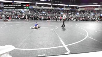 46 lbs Quarterfinal - Wyatt Kelley-Schlesky, Ciwc Team Intensity vs Conner Wright, East Kansas Eagles