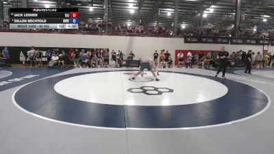 92 kg Champ. Rd Of 16 - Jack Lesher, Illinois vs Dillon Bechtold, Buffalo Valley Regional Training Center