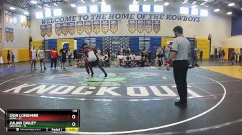 175 lbs Round 2 (8 Team) - Julian Dailey, Greasers vs Zion Longmire, NFWA