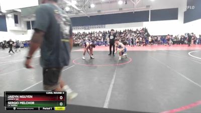 190 lbs Cons. Round 3 - Sergio Melchor, La Sierra vs Jaidyn Nguyen, Legacy WC