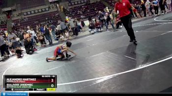 43 lbs Quarterfinal - Alejandro Martinez, Pomona Elite (PWCC) vs Sullivan Jakiemiec, Betterman Elite Wrestling