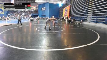 165 lbs Champ. Round 2 - Colton Quinn, Christian Brothers Academy vs Karl Ludwig, Frank W Cox