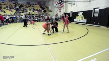 96 lbs Quarterfinal - Elizabeth Lential, GRAVETTE vs Elaney Ryan, Grove JH Girls