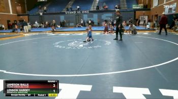 32-37 lbs Round 1 - Jameson Balls, Talons Wrestling Club vs Lennon Hardey, Bonneville Wrestling