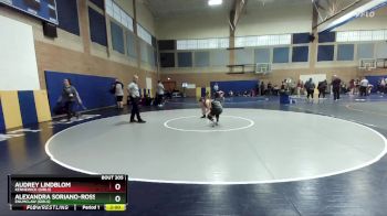 120lbs Champ. Round 2 - Alexandra Soriano-Ross, Enumclaw (Girls) vs Audrey Lindblom, Kennewick (Girls)