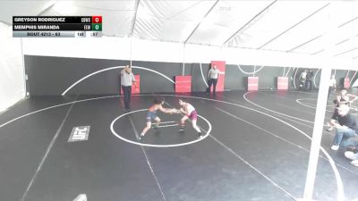 63 lbs Cons. Round 3 - Memphis Miranda, Eastvale Elite Wrestling vs Greyson Rodriguez, Church Boyz Wrestling Club
