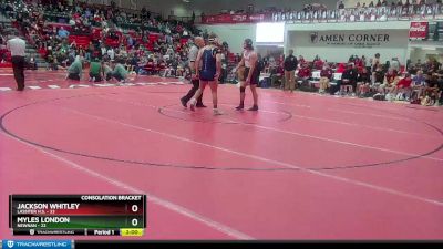 190 lbs Semis & 1st Wb (8 Team) - Myles London, Newnan vs Jackson Whitley, Lassiter H.S.