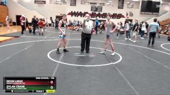 138 lbs Round 3 - Dylan Crane, Team Alpha Wrestling vs Devin Lirgg, Mighty Warriors Wr