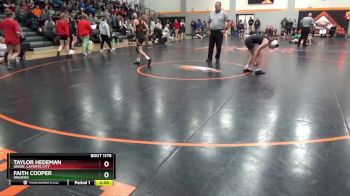 G-3 lbs Round 3 - Faith Cooper, Waukon vs Taylor Hedeman, Union, LaPorte City