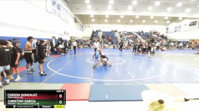 138 lbs Cons. Round 5 - Carson Gonzalez, Team SoCal WC vs Christian Garcia, Friendly Hills Wrestling Club