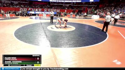 2A 106 lbs Semifinal - Daniel Goodwin, Chicago (St. Patrick) vs Allen Woo, Lombard (Montini)