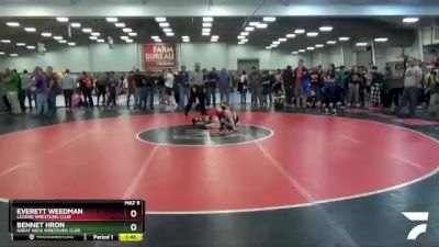 97 lbs Champ. Round 1 - Everett Weedman, Legend Wrestling Club vs Bennet Hron, Great Neck Wrestling Club